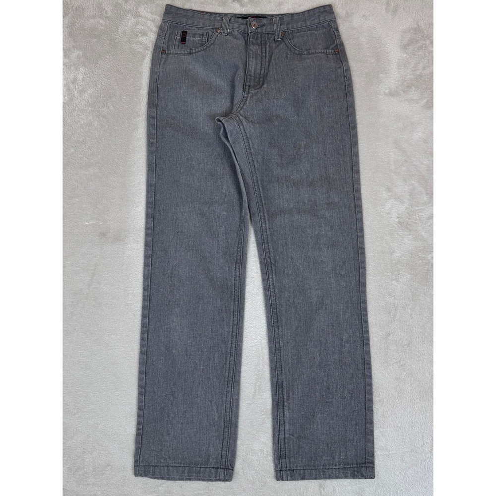 Vintage Southpole Jeans Mens 34 Gray Preowned Denim‎ Straight Leg Streetwear
